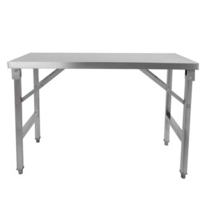 Table inox alimentaire pliable